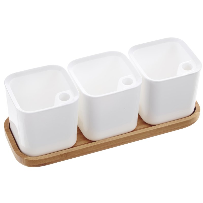 Kruidentuintje EDEN, set van 3, wit