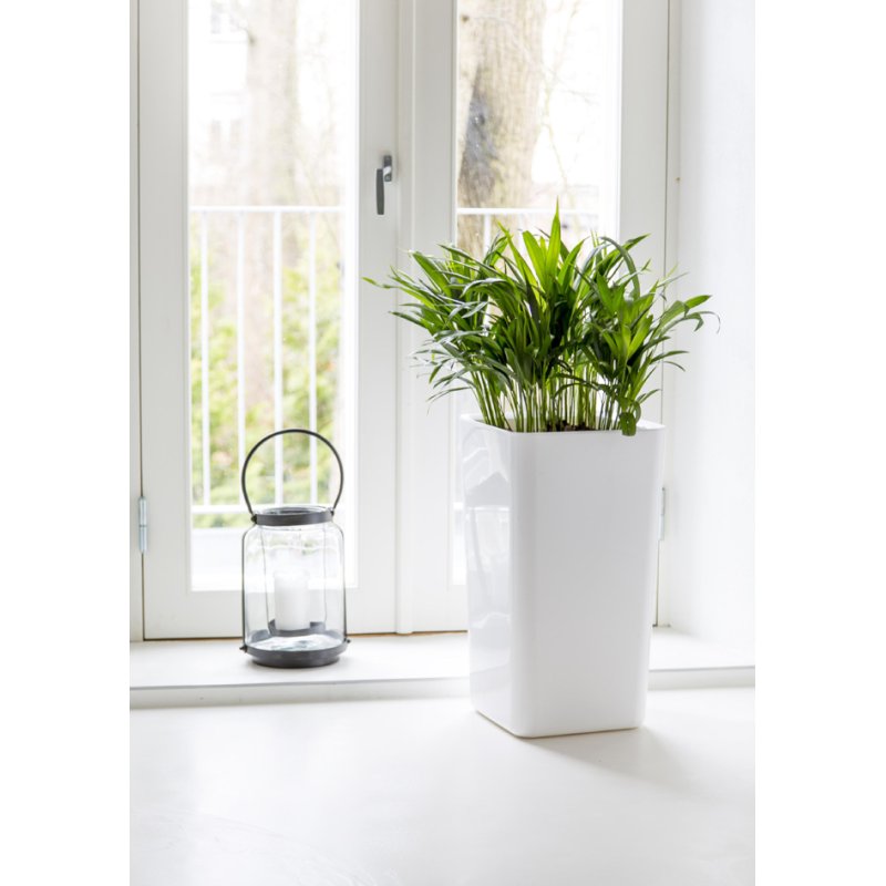 orthex bloempot EDEN, 200x200x210 mm, zelfbewateringssysteem, wit