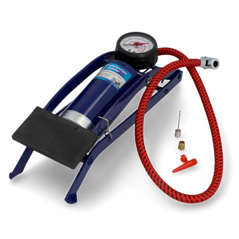 Voetluchtpomp met ééncilinderunit, blauw