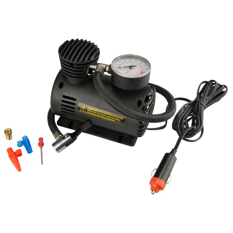 Cartrend auto compressor met manometer, maximale druk 18 bar