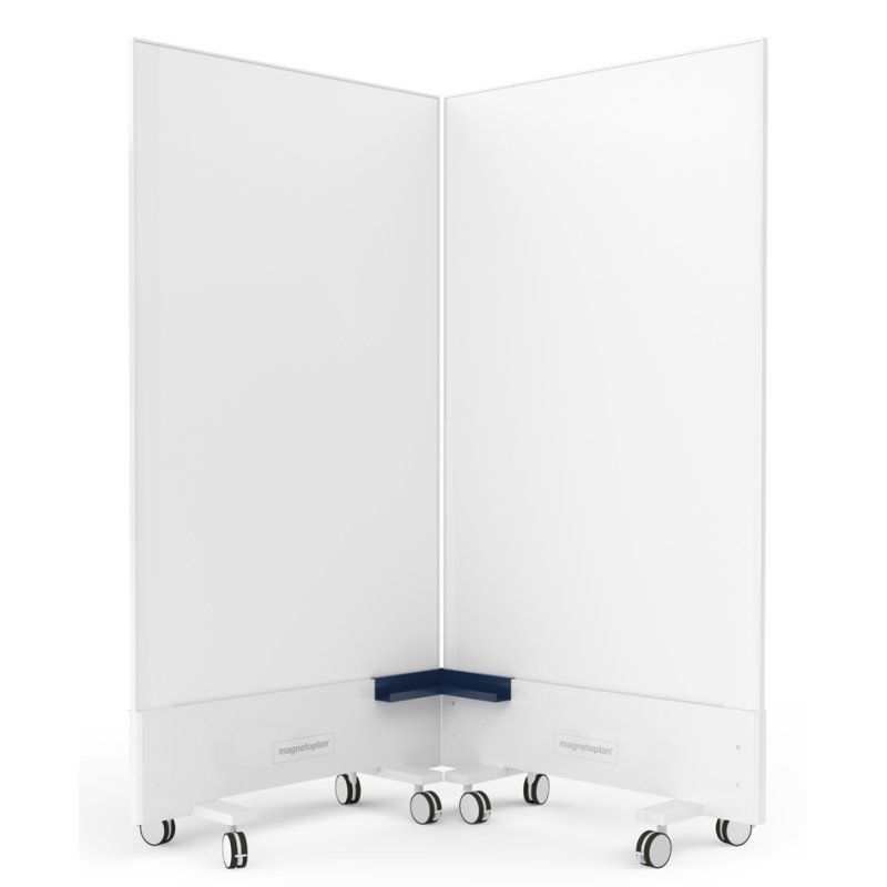 magnetoplan Infinity whiteboard mobiel, dubbelzijdig, geëmailleerd oppervlak, 98 x 153 cm