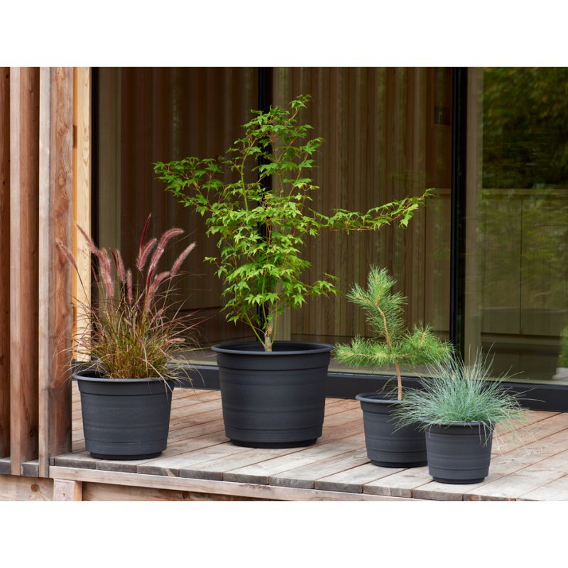 Orthex bloempot Epoque zwart diameter 290 mm