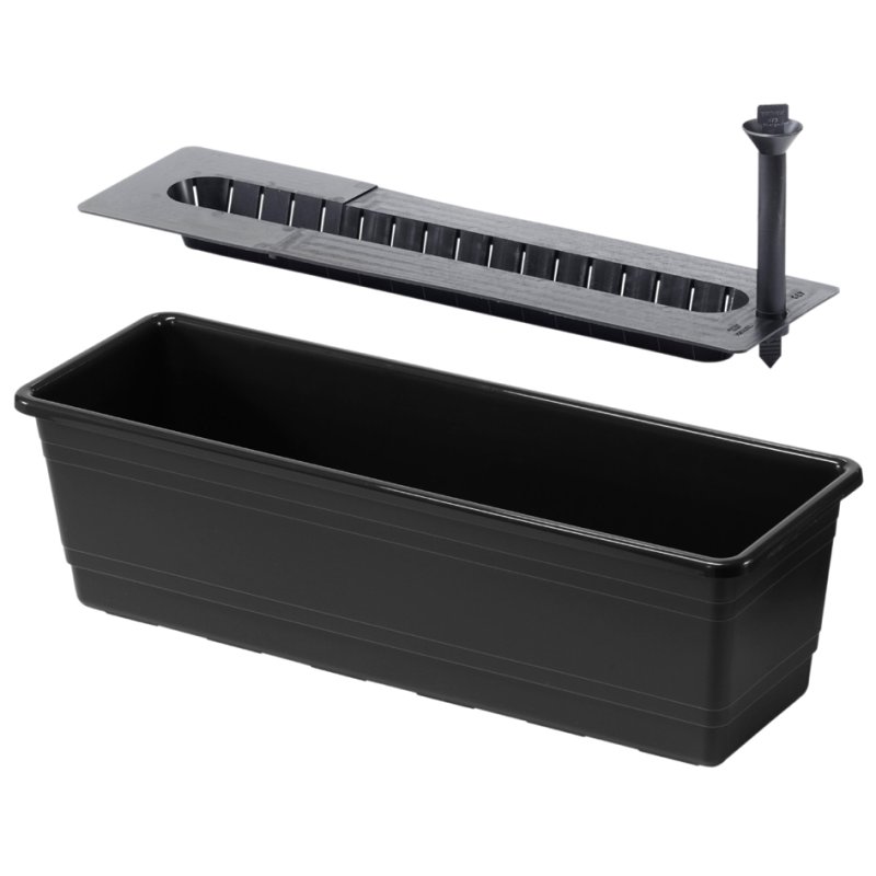 orthex bloembak BALCONY, 550 x 180 x 170 mm, wit, zelfwateringssysteem