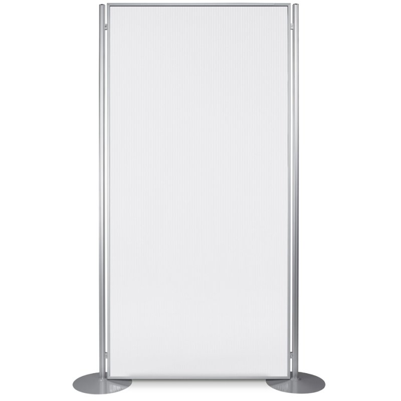 magnetoplan kamerscherm Acry Professional, acryl, 137 x 32 x 204 cm, aluminium frame