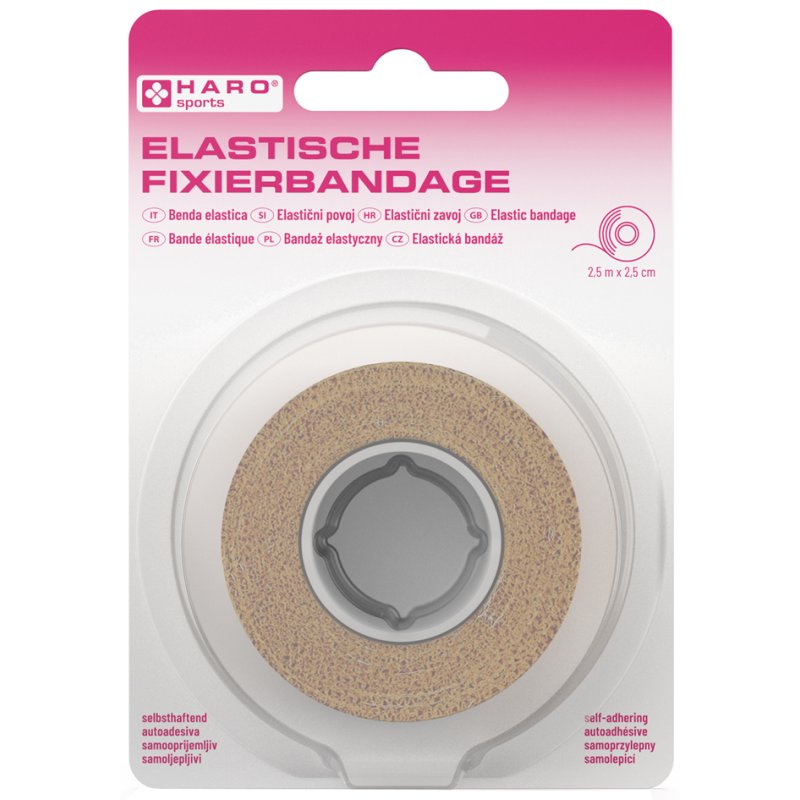 HARO elastische fixeerverband, 25 mm x 2,5 m, beige