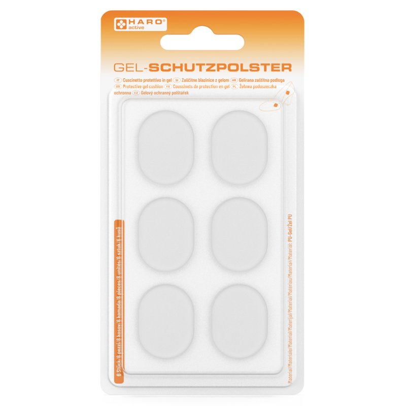 Gelzoolbeschermers voor voeten, 6 stuks