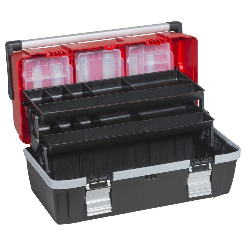 Allit gereedschapskoffer McPlus Alu C 22 rood/zwart