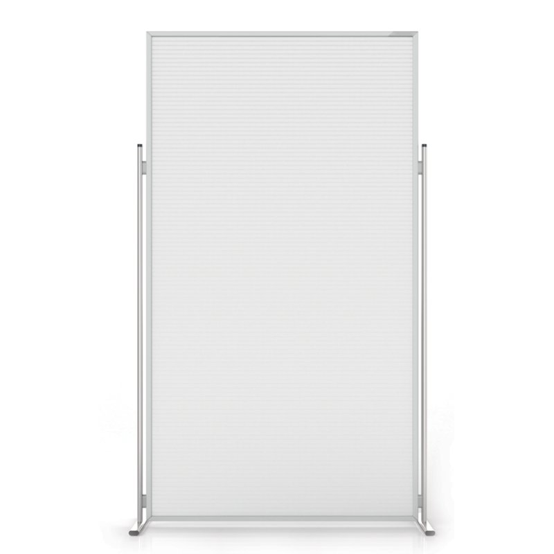 magnetoplan ruimteverdeler Acry, acryl, aluminium frame, 1200 x 465 x 2020 mm
