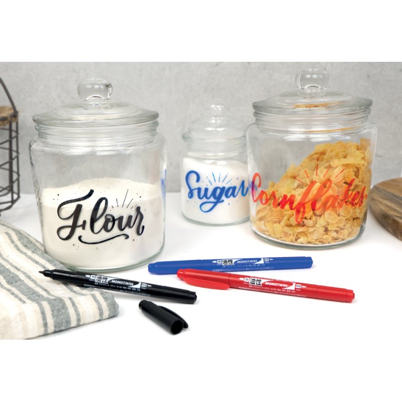 Tombow dubbele fineliner MONO twin, 48 stuks display