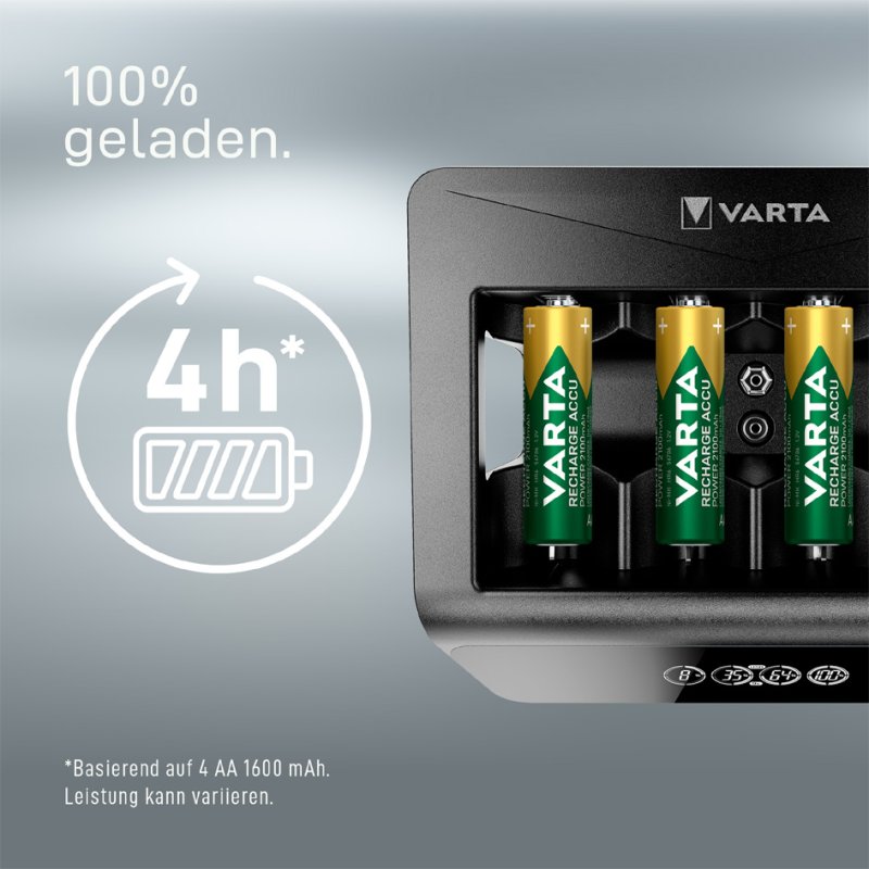 VARTA Universele Batterijlader met LCD Display