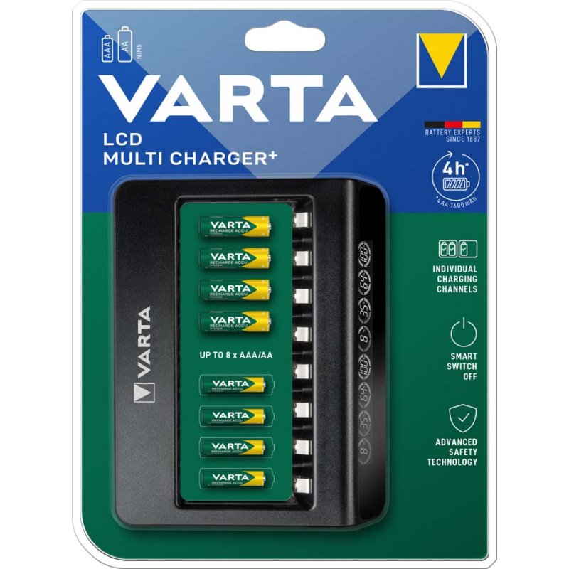 VARTA LCD Multi lader, zonder batterijen