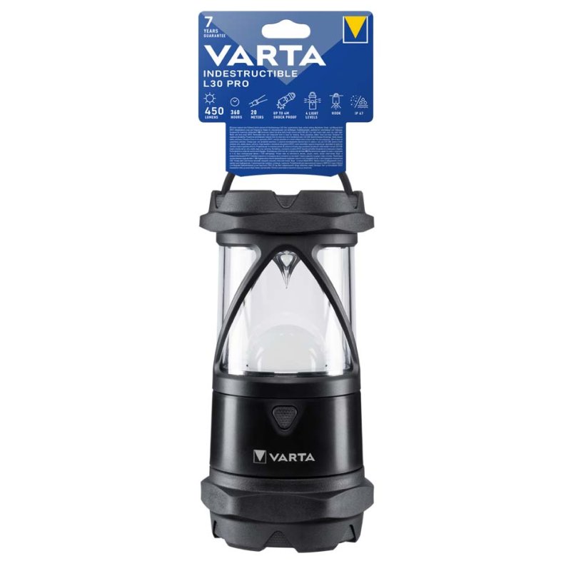VARTA Campinglamp Indestructible L30 Pro zwart