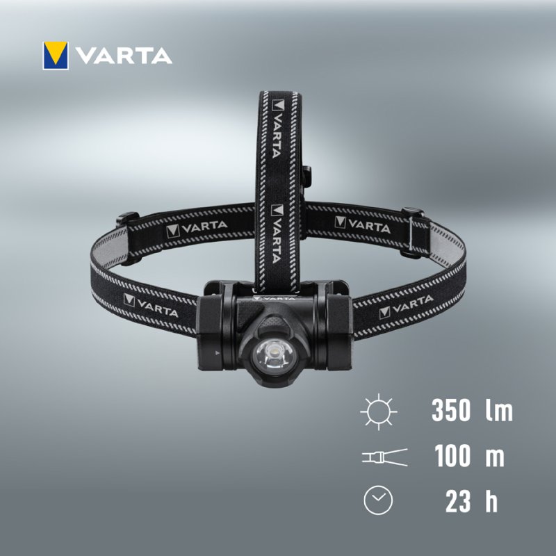 VARTA hoofdlamp Indestructible H20 Pro inclusief 3 AAA batterijen