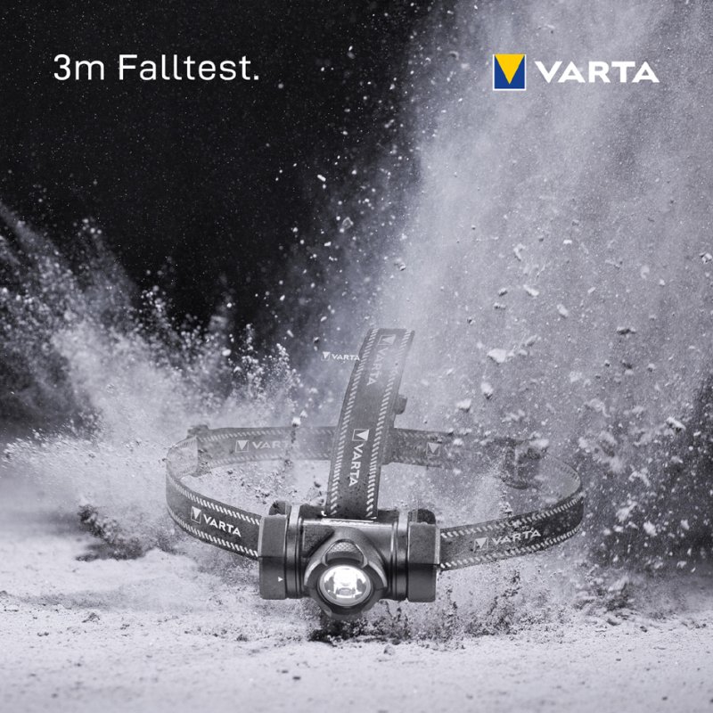 VARTA hoofdlamp Indestructible H20 Pro inclusief 3 AAA batterijen