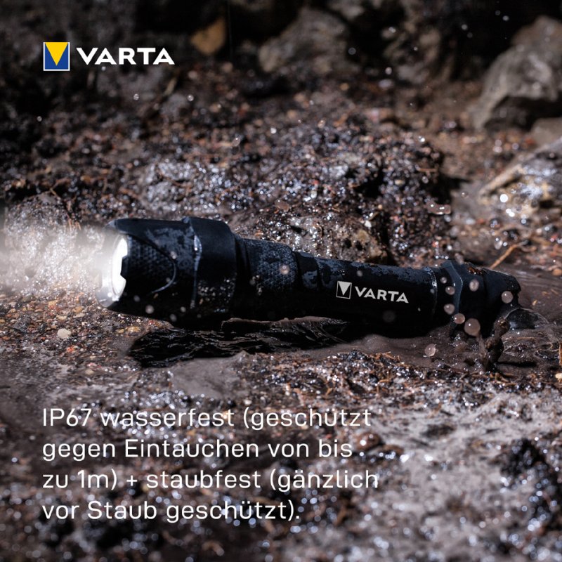 VARTA zaklamp Indestructible F30 Pro met 6x AA batterijen