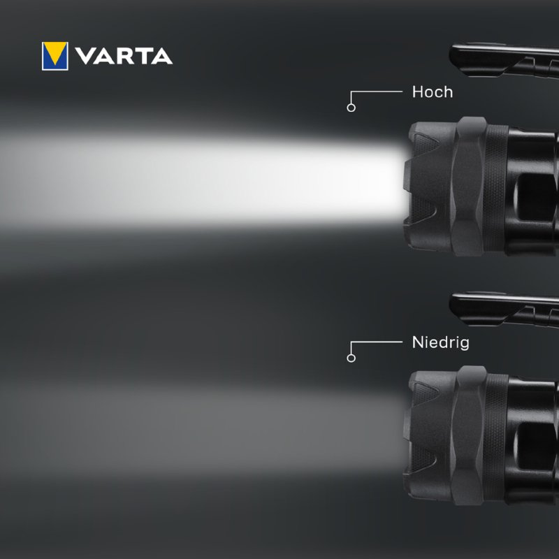 VARTA zaklamp Indestructible BL20 Pro inclusief 6x AA batterijen