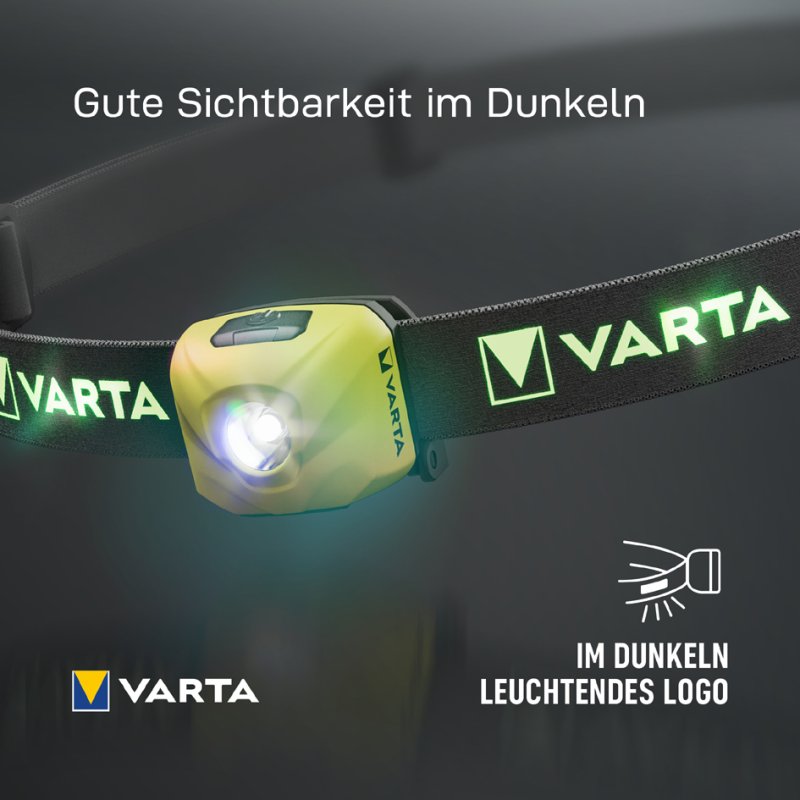 VARTA hoofdlamp Outdoor Sports Ultralight H30R geel