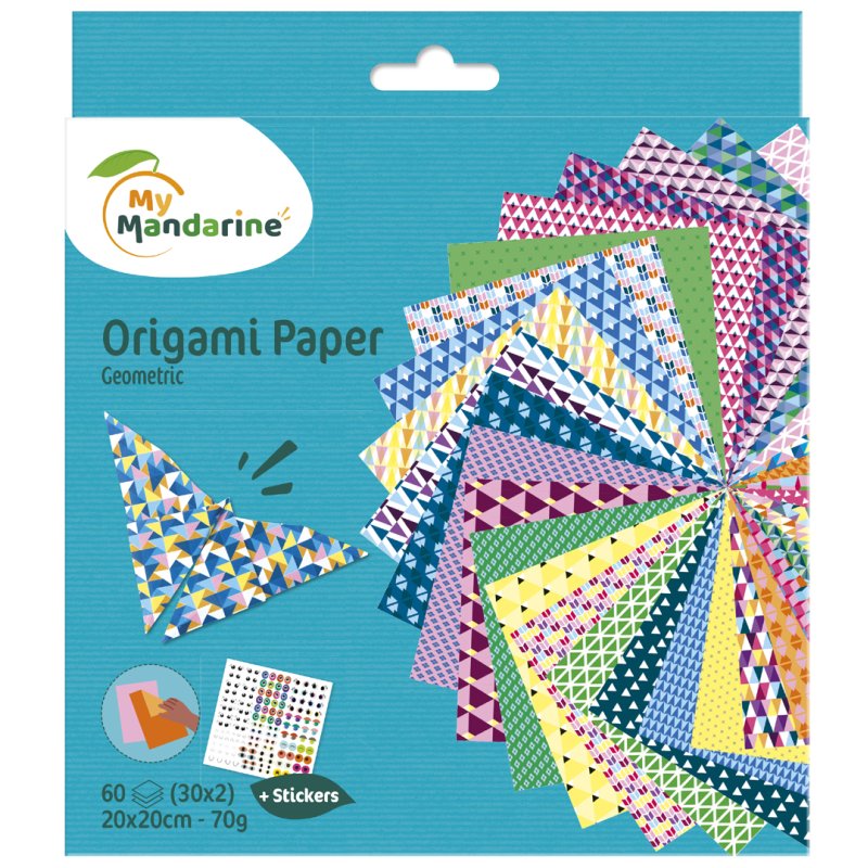 Mijn Mandarijnen Origamibladen 'Geometrisch'