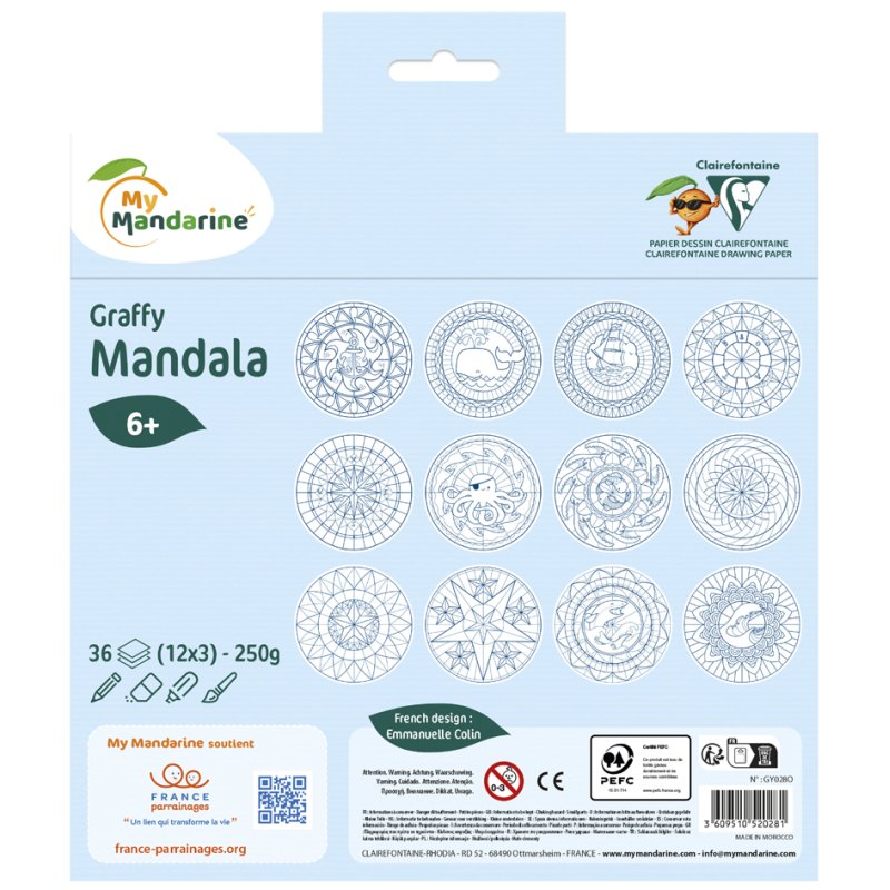 Sinaasappelstraat Kleurboek 'Graffy Pop Mandala', Jongen