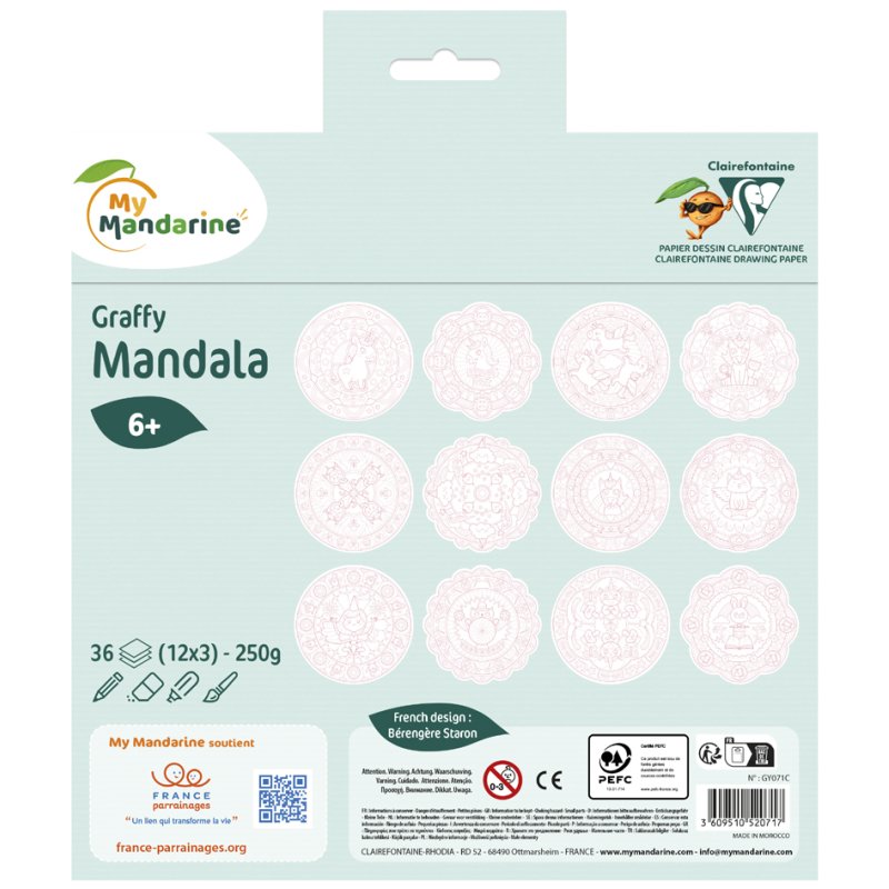 Mandarin Kleuren voor Volwassenen, Mandala Magie.