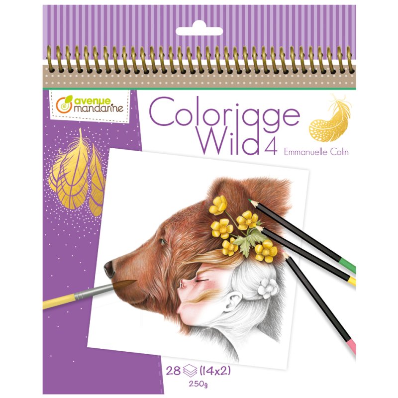 Mandarine tekenboek 'Wild 4'