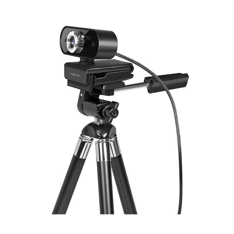 LogiLink HD USB-webcam met microfoon, zwart