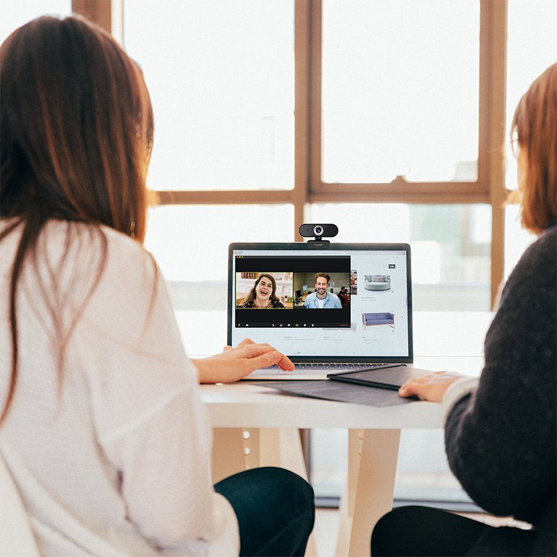 LogiLink HD USB-webcam met microfoon, zwart