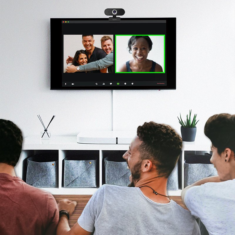LogiLink HD USB-webcam met microfoon, zwart