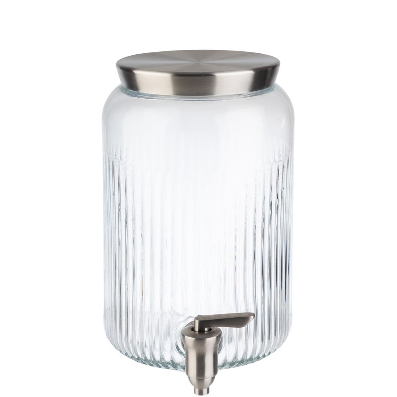 APS drankendispenser, 7 liter, glas/roestvrij staal