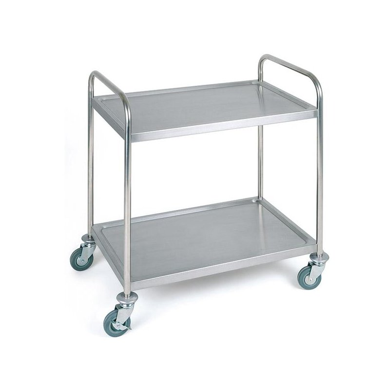 APS Serveer-/transportwagen GO, 2 etages, roestvrij staal