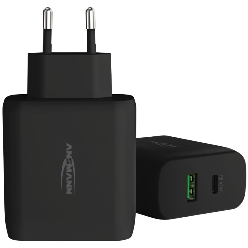 ANSMANN - USB-stopcontactadapter - Home Charger 247PD - Zwart