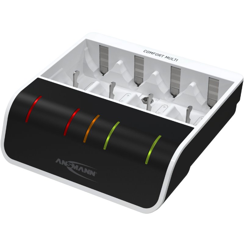 ANSMANN snellader Comfort Multi wit/zwart