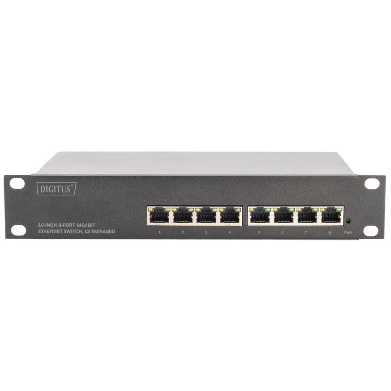 10 GigaBit Ethernet switch, 8 poorten, beheerd