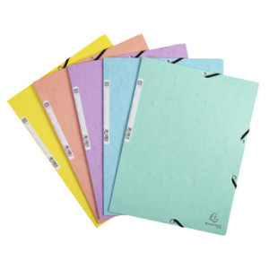 EXACOMPTA elastomap Aquarel A4 karton pastelbluw