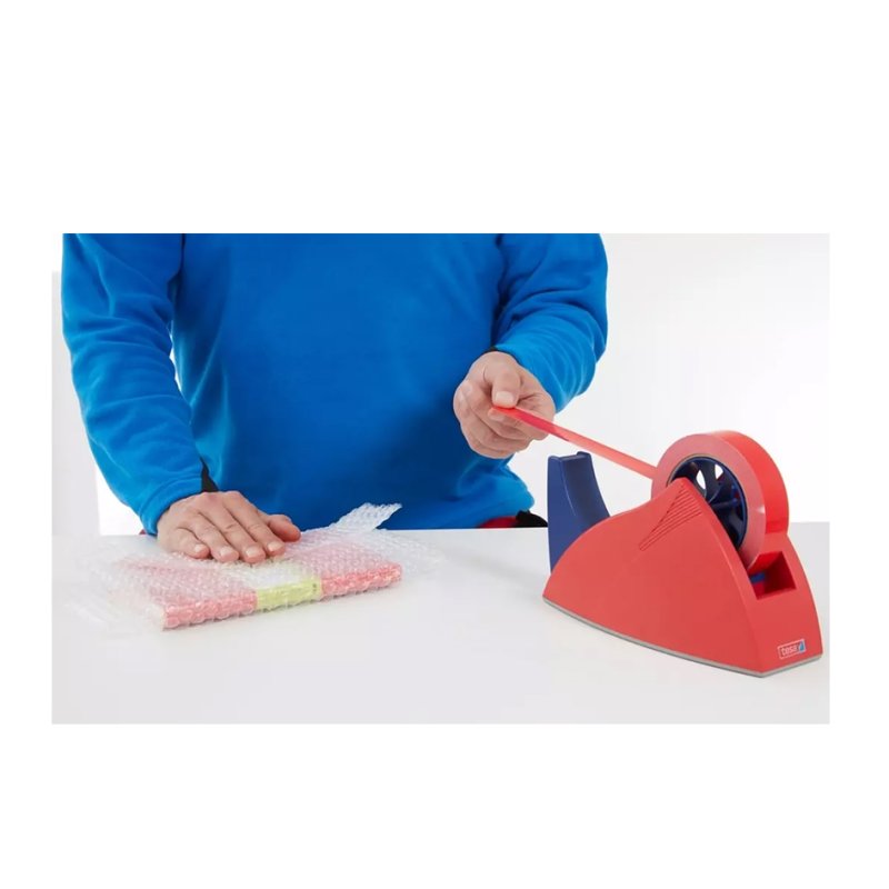 tesa Verpakkingstape 60404, 6 mm x 66 m, rood