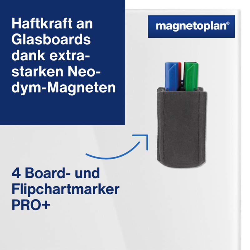 Magnetoplan magnetische pennenhouder magnetoTray small blauw