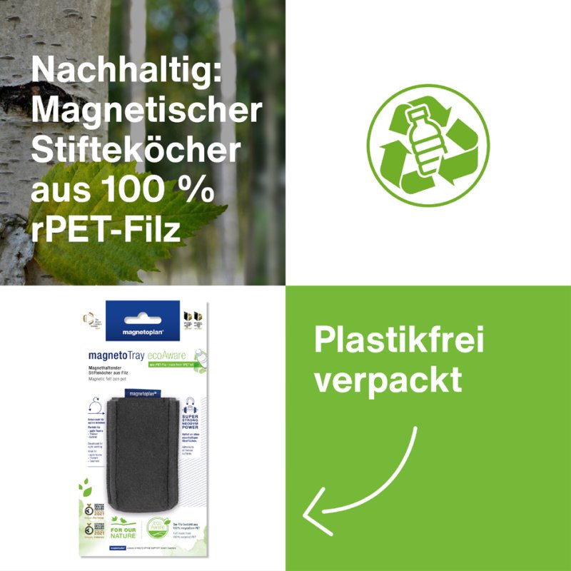 Magnetoplan magnetische pennenhouder magnetoTray small blauw