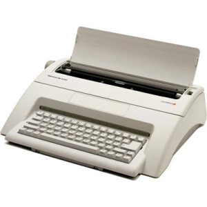 OLYMPIA elektrische schrijfmachine Carrera de luxe, QWERTZ-toetsenbord, 45 toetsen, automatische papierinvoer