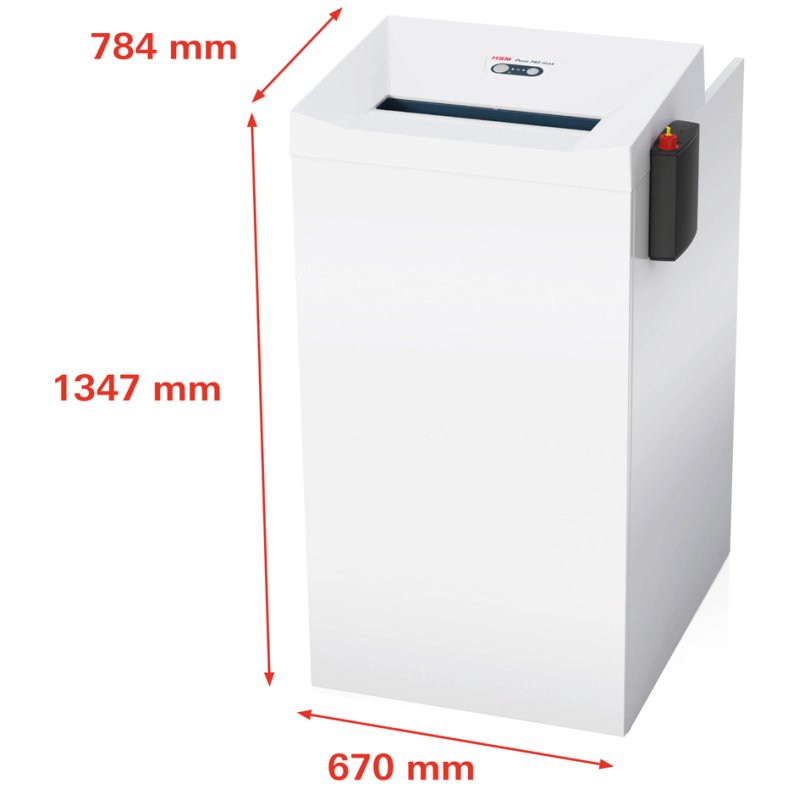 HSM papiervernietiger PURE 740 max, P-4 beveiliging, 240 liter opvang