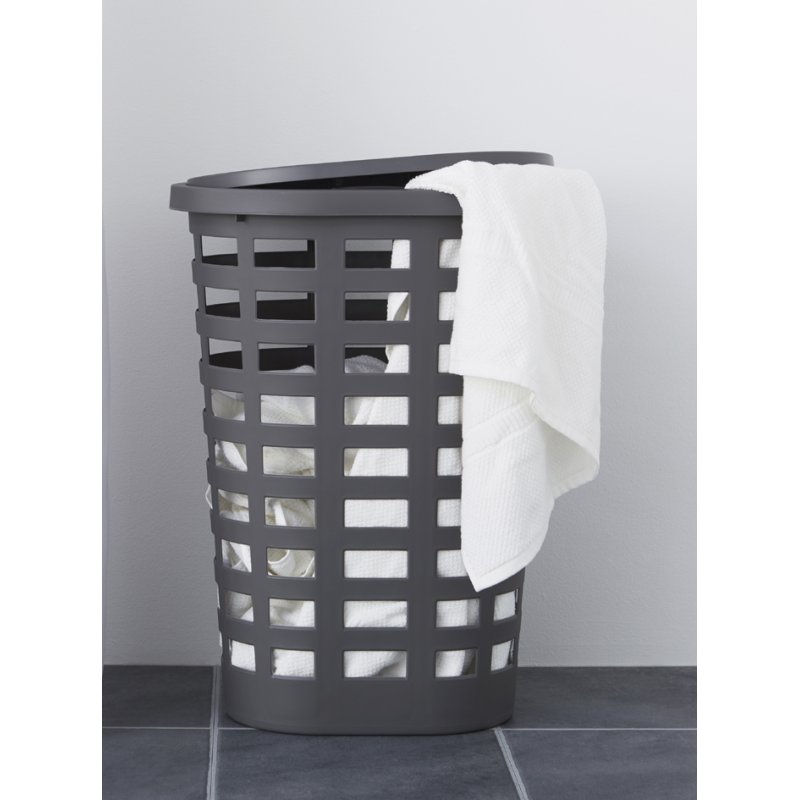 Plast Team wasmand Boston 54 liter, ovaal, wit