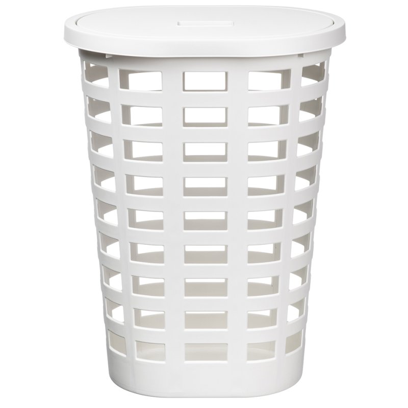 Plast Team wasmand Boston 54 liter, ovaal, wit