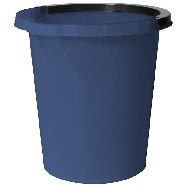 Schoonmaakemmer ATLANTA 5 liter zwart met kunststof handgreep