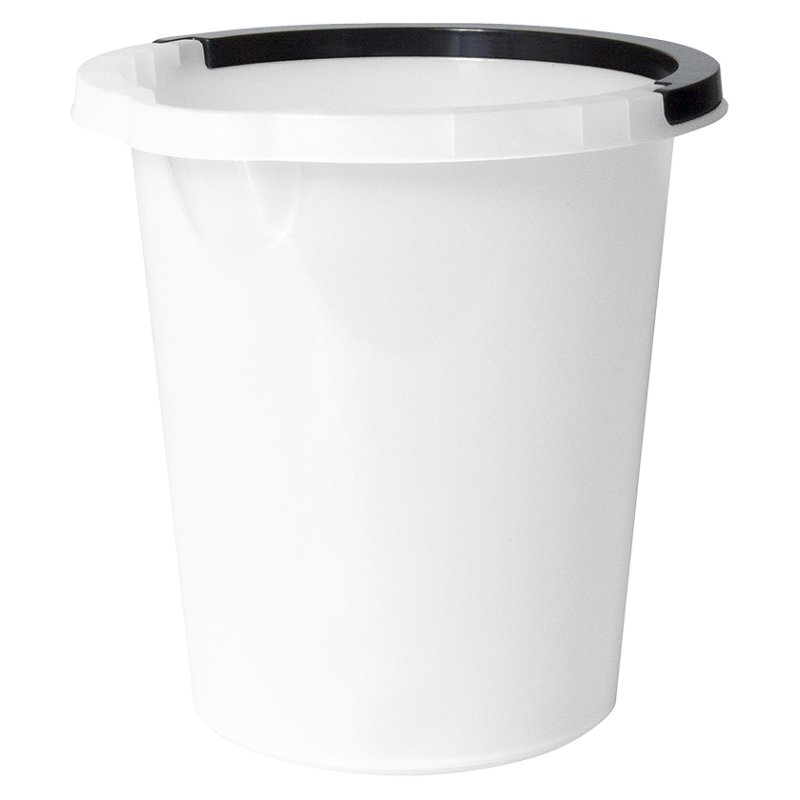 Schoonmaakemmer ATLANTA 5 liter zwart met kunststof handgreep