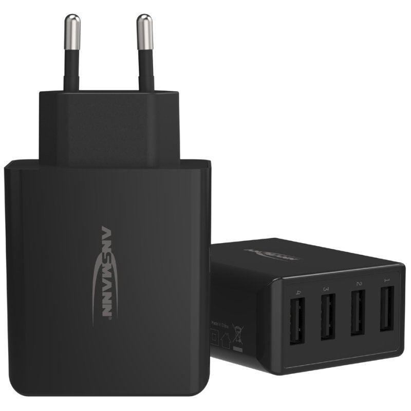 ANSMANN - USB-thuislader met 4 USB-A-poorten - HC430