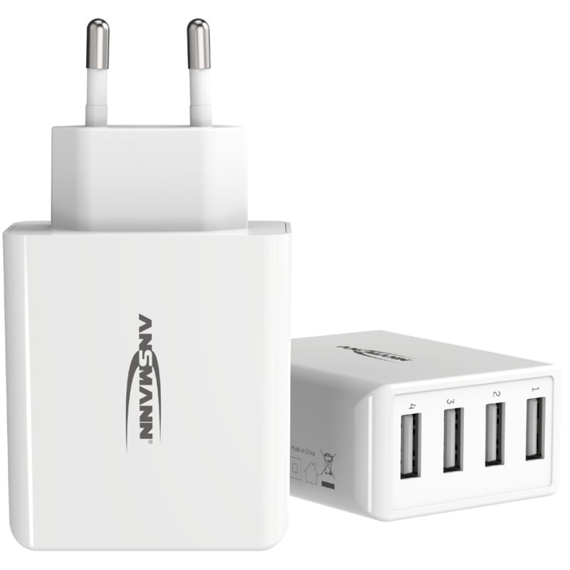 ANSMANN - USB-thuislader met 4 USB-A-poorten - HC430
