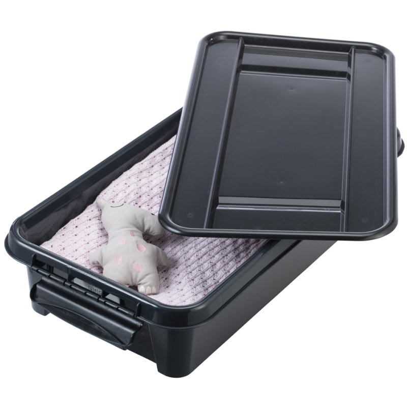 Kunststof recyclecontainer op wielen, 31 liter