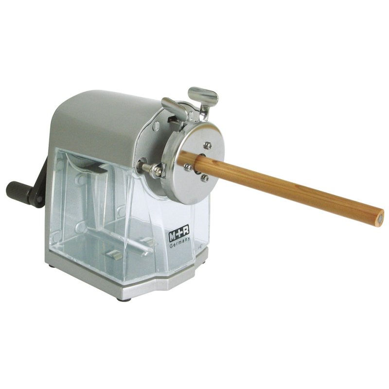 M+R slijpmachine met slinger, drukgietbehuizing, zilver