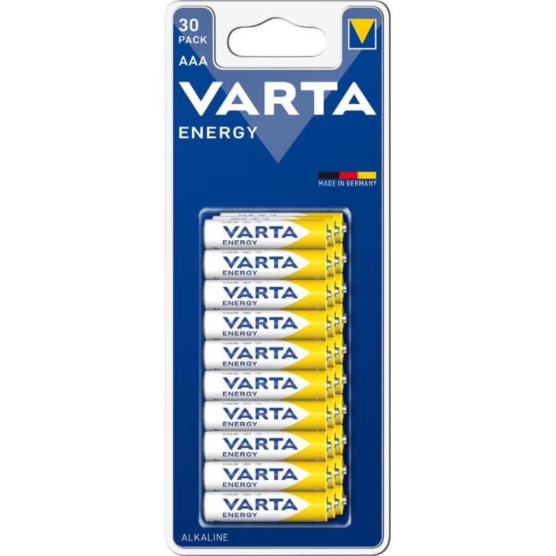 VARTA Energy alkaline batterijen AAA (LR03), 8 stuks