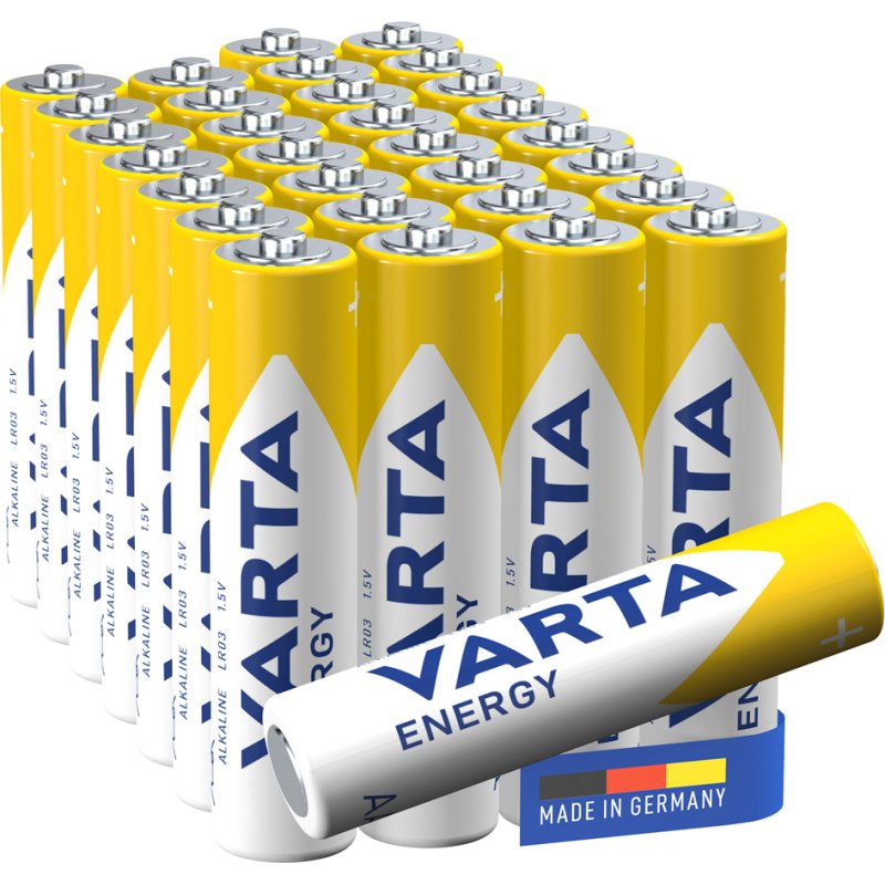 VARTA Energy alkaline batterijen AAA (LR03), 8 stuks