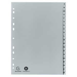 EXACOMPTA tabbladen A-Z, A4, 20-delig, kunststof